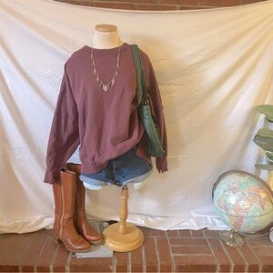 2000’s Aerie Plum Crewneck Sweater